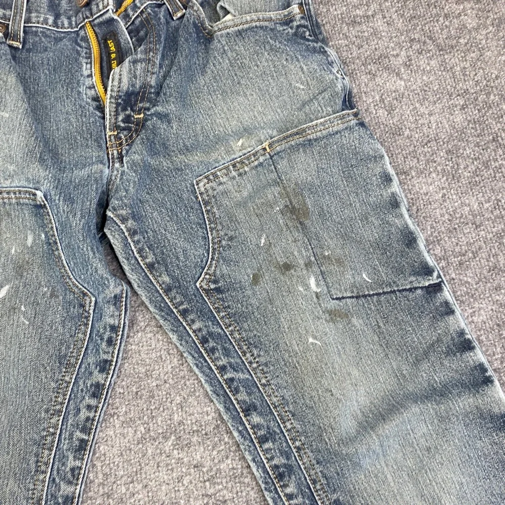 Ariat Rebar M5 Straight Leg Jeans Mens 32x32 Double Knee Workwear Stained - Picture 5 of 11